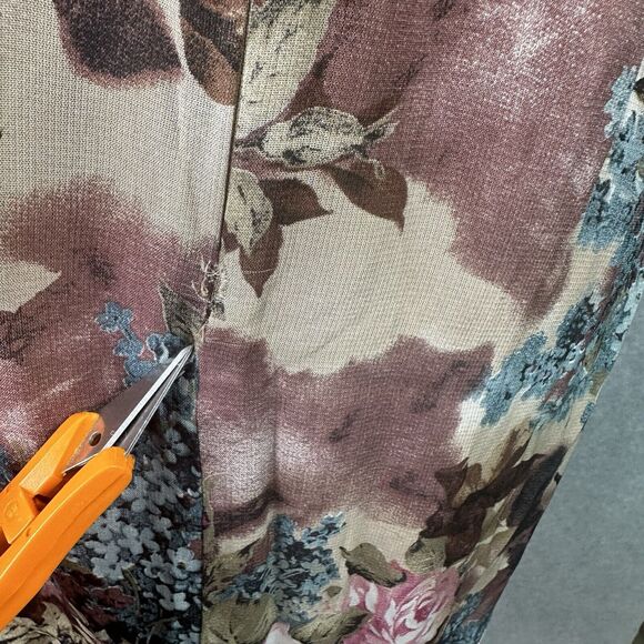 Vintage Floral Mini Short Dress Womens Small Pink Mini Babydoll Slip Sheer Y2K - Picture 7 of 11